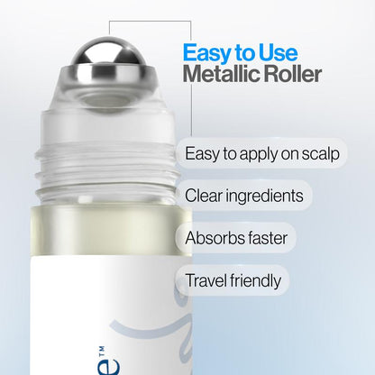 Be Bodywise Rosemary Hair Growth Serum Roll On 25 ml – 3% Rosemary, 3% Redensyl & 2% Anagain | DHT-Blocking Scalp Serum Boosts Oxygen Flow, Reduces Hair Fall | Paraben/Sulfate-Free | Women & Men